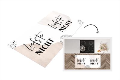 Keukenloper - Loper keuken - Quotes - Liefde - Familie - 120x60 cm - Keukenloper vinyl