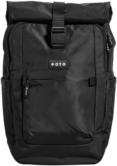 eoto laptop rugzak rugzak met laptopvak Tall41 Rolltop Backpack 41L Black zwart