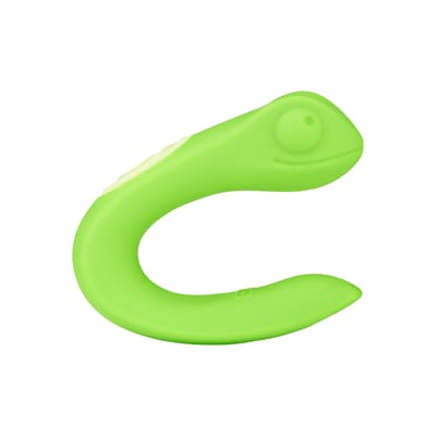 EIS, paarvibrator "Gecko", partnervibrator met 10 vibratieprogramma's, 2 krachtige motoren met accutechnologie, waterdicht