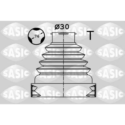 Balgenset, aandrijfas SASIC 1900038
