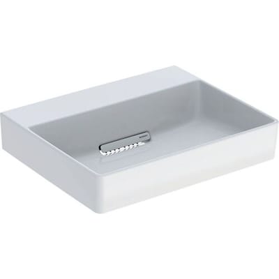Geberit ONE Countertop washbasin, without tap hole, without overflow, horizontal outlet 505.023.00.1