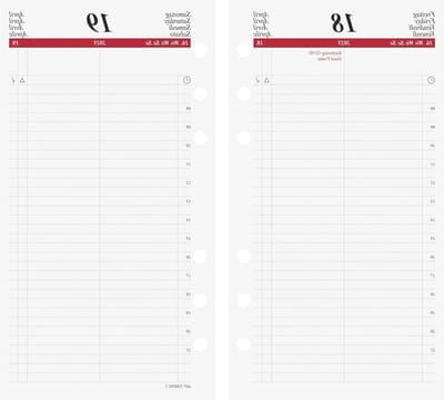 Dagkalender Timing 2 - Afsprakenboek Agenda - Tijd Beheer - Viertalig - 93 x 172 mm - Meerkleurig