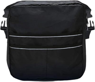 Rolstoeltas - Opbergtas - Mobiliteit Ondersteuning - Reflecterende Strepen - 30 x 11 x 32 cm - Zwart