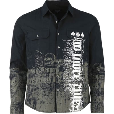 Rock Rebel by EMP - Rock Longsleeve - Rebels & Reapers - S tot XXL - voor Mannen - zwart