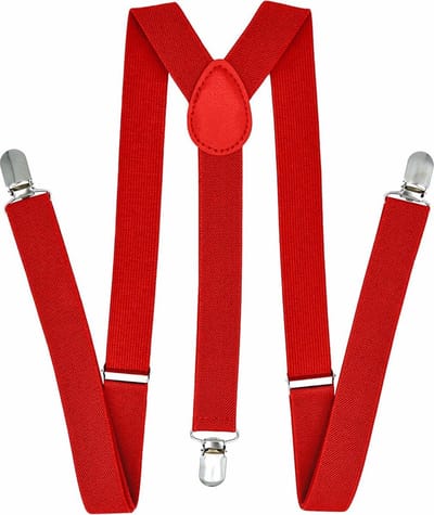 Fako Fashion - Heren Bretels - Dames Bretels - Effen - 100cm - Rood