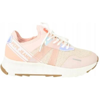 Pepe Jeans Sportschoenen Roze Vetersluiting Dames 41 Awe beige