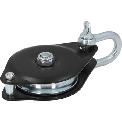 Enkele Katrol Roller Zwaar Uitvoering Universeel 0.5T Last Hijsen Kraan Snatch Block Lager Haak Boot Accessoires