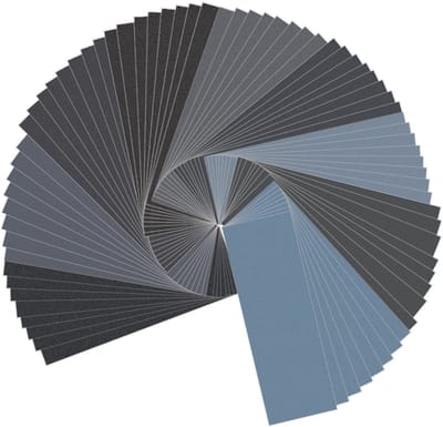 Dailygoods - Waterdicht Schuurpapier Set 72 Stuks - Diverse Korrelgroottes voor Auto en Hout