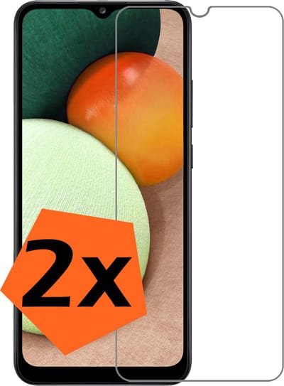 Screenprotector - 2 Stuks - Geschikt voor Samsung Galaxy A02s - Extra Sterk - Gehard Glas - Beschermglas - Tempered Glass - Screen Protector