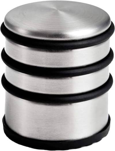 Moderne Deurstopper - Roestvrij Staal Stopper - Deuren Open Houden - Geborsteld Metaal - 500 Stuks - Zilver