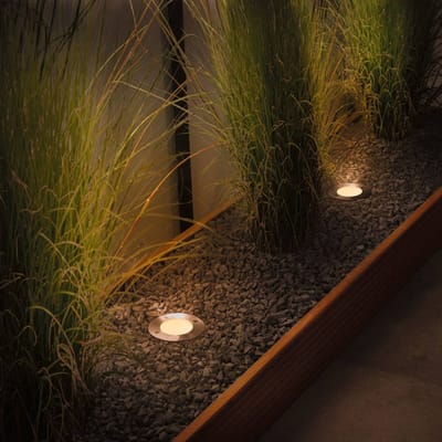 LED-grondinbouwlamp Floor insectvriendelijk IP65 cilindrisch 110 mm 2200K 4,3W 320lm 230V 38° Edelstaal geborsteld edelstaal, Kunststof