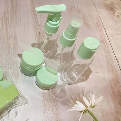 6 STUKS Split Flessenset Cosmetica Lotion Shampoo Badgel Tandpasta pak Reis Draagbaar Waterdicht Seal Reisbenodigdheden Plastic