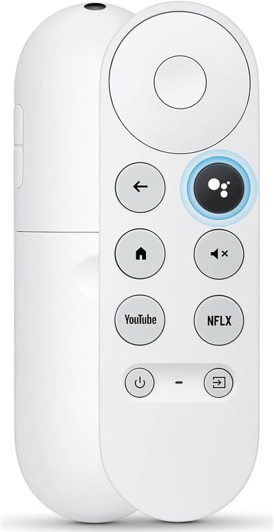 ARKAIA - Afstandsbediening geschikt voor Google Chromecast HD/4K wit - Afstandsbediening - Remote control - Chromecast met Google TV - Chromecast 2020 en nieuwer