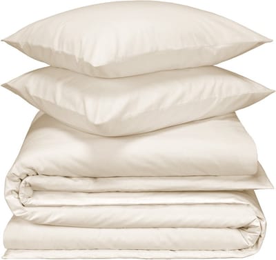 De Witte Lietaer Dekbedovertrek Laura Soft White - Tweepersoons - 200 x 200/220 cm - Katoen Flanel