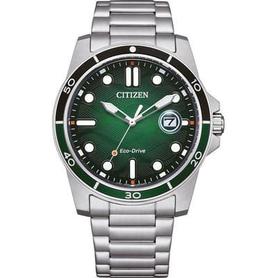 Citizen Sporty Marine AW1811-82X Horloge - Staal - Zilverkleurig - Ø 41 mm