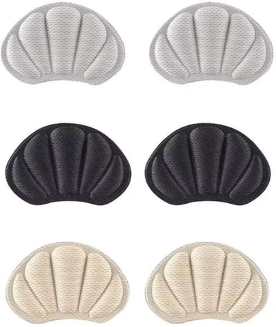 Heel Pads, 3 Pairs Adhesive Tracking Grips, Shoe Pads for Loose Shoes, Non-Slip Track Pads for Sneakers, High Heels, Sneakers, Leather Shoes Too Large (Size : 6)