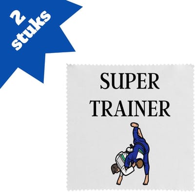 Akyol - super trainer brillendoekjes - Sport - coach - judo - trainer - geschenk - verjaardag - love gift - 17,8 bij 17,8 cm - 2 stuks