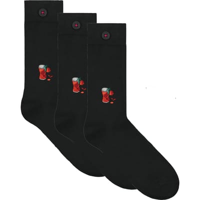 A-DAM  3-pack Casual Socks Soda Rose Deep Black Size: 36-40 | Underwear Outlet | Unisex | Zwart