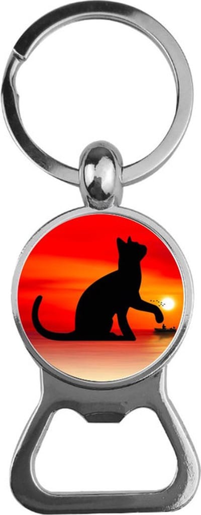 Bieropener Glas - Kat