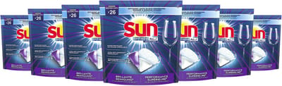 182x SUN Optimum All-in-1 Vaatwastabletten - 7x 26 tabletten
