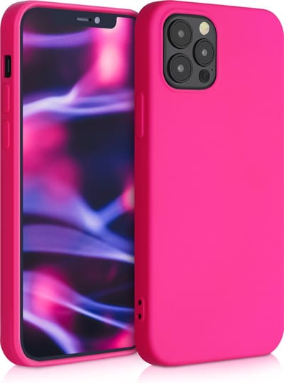 kwmobile telefoonhoesje geschikt voor Apple iPhone 12 / iPhone 12 Pro - Hoesje voor smartphone - Back cover in neon roze