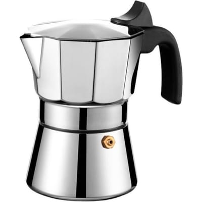Justinlau 150/300ml Roestvrij Staal Italiaanse Koffiepot Huiselijke Espresso Machine Handmatig Koffiezetten Koffie Accessoires Achthoekige Moka Pot
