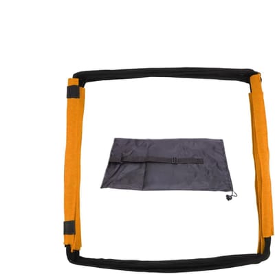 Trainingsladder - Behendigheidsladder Ritmetraining - Sportprestaties Verbeteren - Duurzaam Koolstofstaal PP - 40x21x10cm - rood