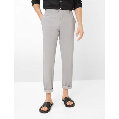Brax Heren Chino  Style EVEREST PLATIN, lichtgrijs, maat 29