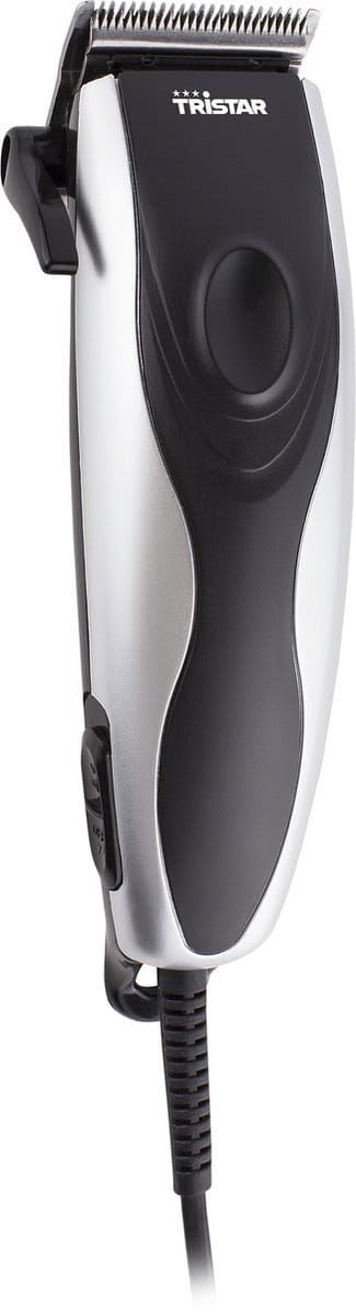 Tristar TR-2561 - Tondeuse Mannen - Regelbare lengtes (0,3-12mm) - 4 opzetkammen - Zwart/Zilver