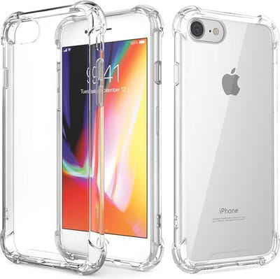 Hoesje geschikt voor iPhone SE 2022 Transparant - Shockproof Hoesje Backcover geschikt voor iPhone SE 2022