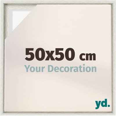 Your Decoration - Baklijst 50x50 cm - White Wash - Baklijst voor Canvas - MDF - Lyon
