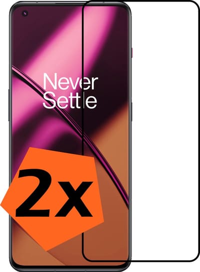 Screenprotector - 2 Stuks - Geschikt voor OnePlus 11 - Full Cover - Gehard Glas - Beschermglas - Tempered Glass - Screen Protector