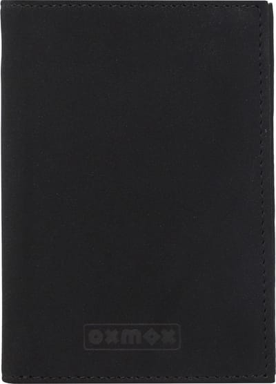 oxmox portemonnee New Cryptan RFID Protect Kombibörse Pure Print Black Black zwart
