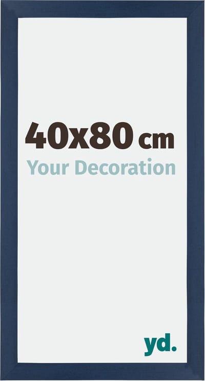 Your Decoration - Fotolijst 40x80 cm - MDF - Donkerblauw Geveegd - Mura