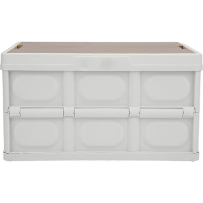 30L Outdoor Multifunctionele Opvouwbare Opbergdoos Verdikken Verwijderbare Draagbare Opbergdoos met Houten