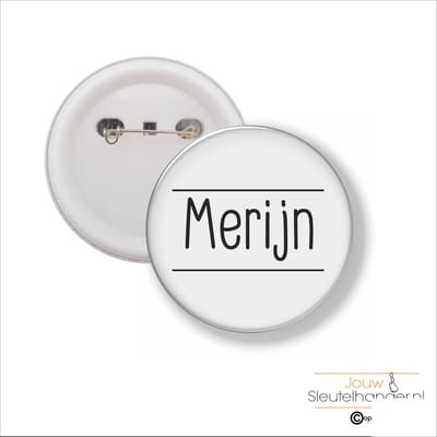Button Met Speld 58 MM - Merijn