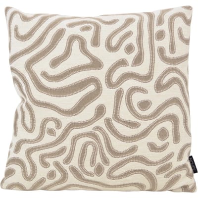 NOVÉE Chenille flow crème | 45 x 45 cm | kussenhoes | velvet/polyester