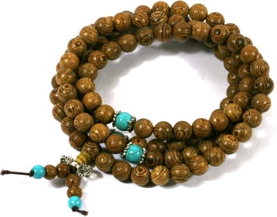 IbizaMen - wrap - Robles hout 8mm - amazoniet - mala - one size