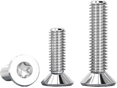 20x M3x12mm RVS Torx Schroeven Verzonken Kop Platte Schroefdraad