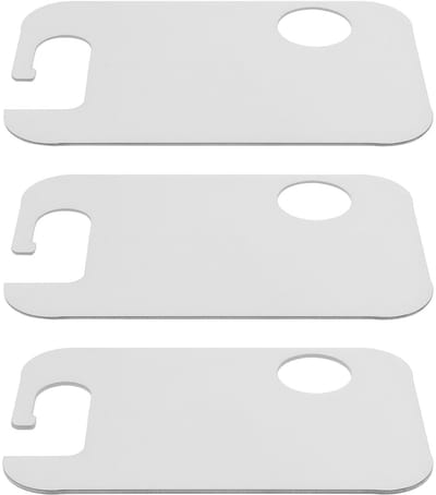 Dailygoods- Voordeur Scharnierring 81 x 51,3 mm - 3 Stuks - Roestvrij Staal - Compatibel met Volkswagen Golf 4 - Duurzaam - Corrosiebestendig - Deurscharnier