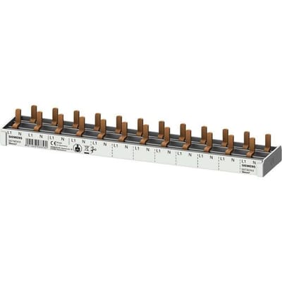 Siemens 5ST36740 Stiftlijst Verzamelrail Aantal rijen 2 Meerdere kleuren 10 mm² 63 A 230 V Geleidertype = L, N 1 stuk(s)