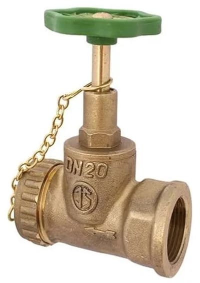 Schlösser Armaturen JS Ketelaftapkraan, DN15, ingang met binnendraad 1/2'', uitgang met dop en ketting 3/4'', 0011301500001