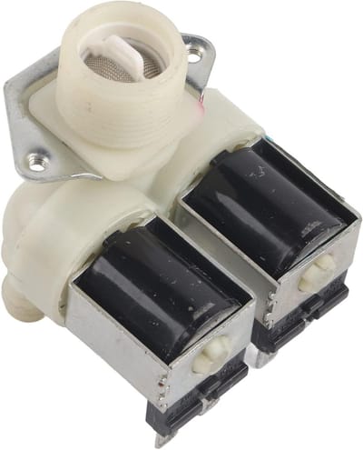 Waterinlaatklep voor Wasmachines - Dubbele Kop Solenoïde Vervanging - Universeel Geschikt - Huishoudelijk Gebruik