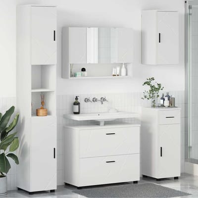 vidaXL - Badkamermeubel - Set - 5 - st - Wit - 35 - x - 30 - x - 192 - cm