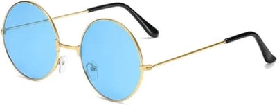 Festival bril - rave bril - festival zonnebril - vrouwen bril rond - Blauw - 1 stuks