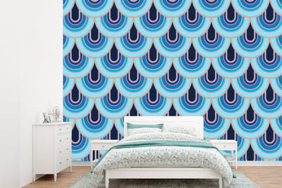 Behang - Fotobehang Retro - Patronen - Art Nouveau - Breedte 360 cm x hoogte 260 cm
