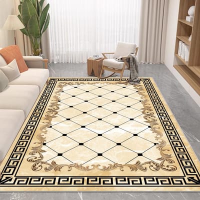 Nordic Luxe Stijl Tapijt in de Woonkamer Gemakkelijk Schoon Absorberend Zachte Mat Antislip Lounge Decor Vloerkleden Groot Formaat Kamer Vloermatten 60*90cm