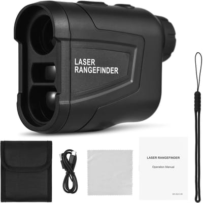 Collox Afstandmeter - Laser Golfpro - Draagbaar - Met helling +90 graden - Meetbereik 600m/800m/1000m - Waterdicht - Vergroting 6x - Oplaadbaar - Zwart