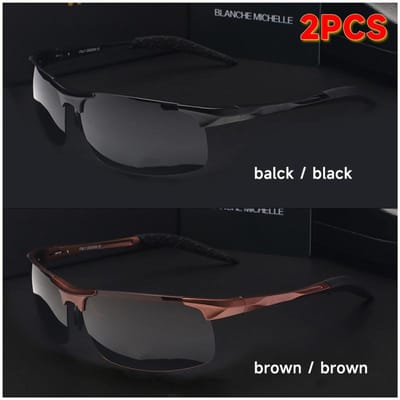 Hoge Kwaliteit Ultra-Licht Aluminium Magnesium Sport Zonnebril Bril Mannen Uv400 Rechthoekig Goud Buiten Rijden Zon Zonnebril black