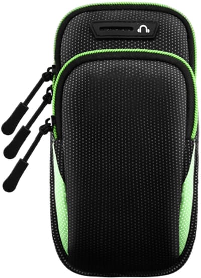 longziming -Waterdichte Hardloop Armband – Groene Sport Armtas voor Telefoons tot 6.5 inch – Duurzame Verstelbare Armhouder voor Hardlopen, Workout & Outdoor Activiteiten